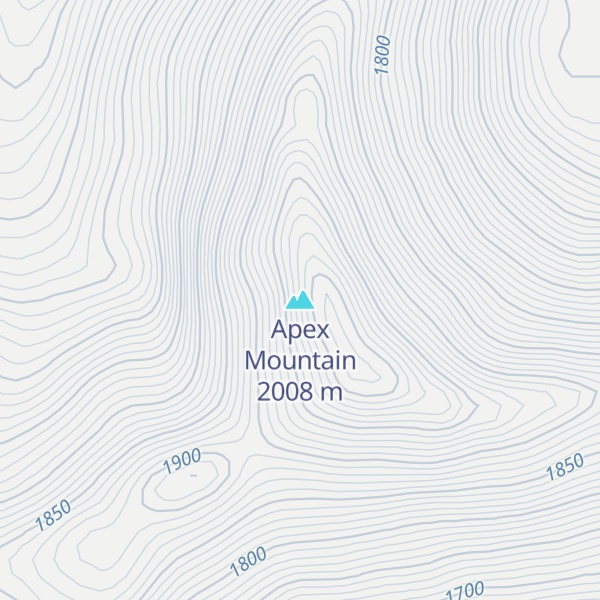 Map of Apex Mountain