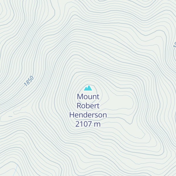Map of Mount Robert Henderson