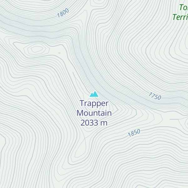 Map of Trapper Mountain