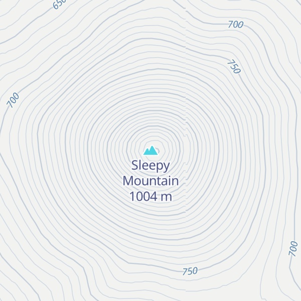 Map of Sleepy Mountain