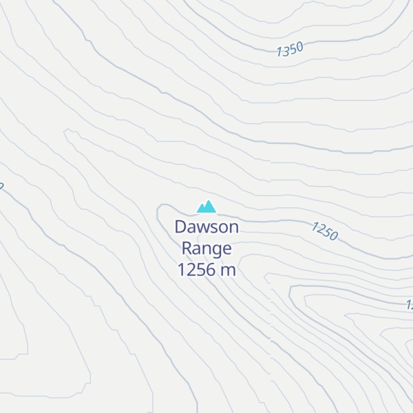 Map of Dawson Range