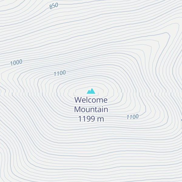 Map of Welcome Mountain