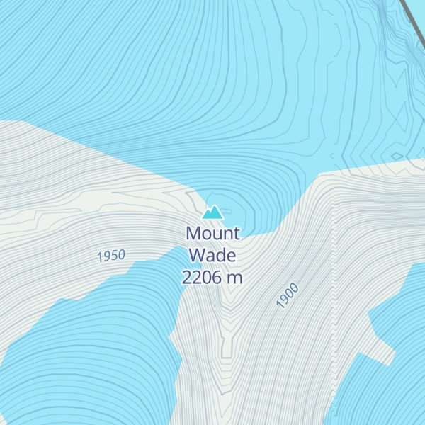 Map of Mount Wade
