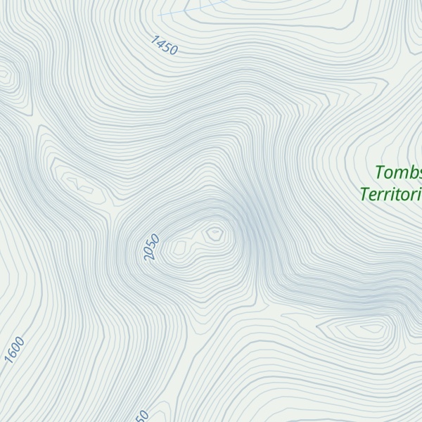 Map of Tombstone Mountain