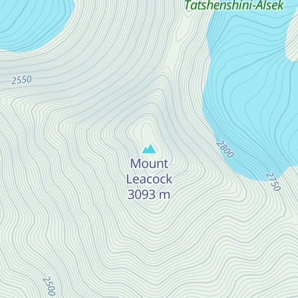 Map of Mount Leacock