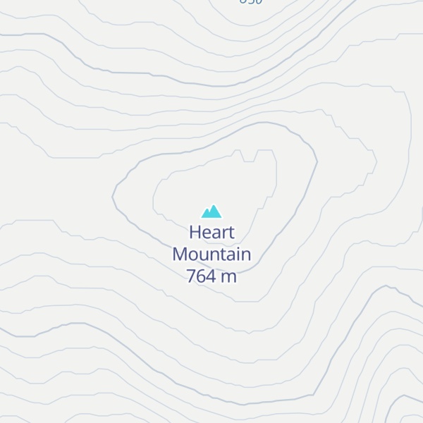 Map of Heart Mountain