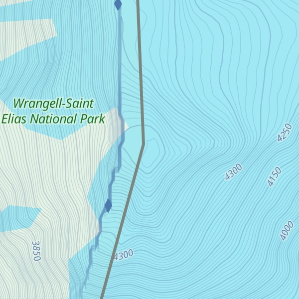 Map of Mount Hubbard
