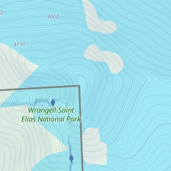 Map of Mount Alverstone