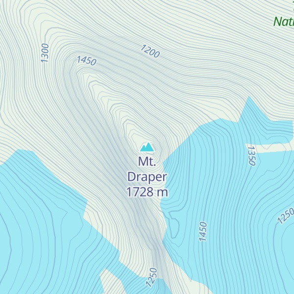 Map of Mt. Draper