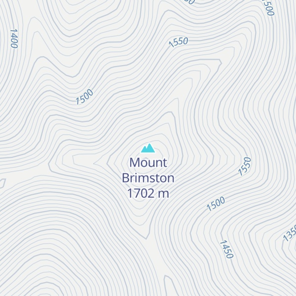 Map of Mount Brimston