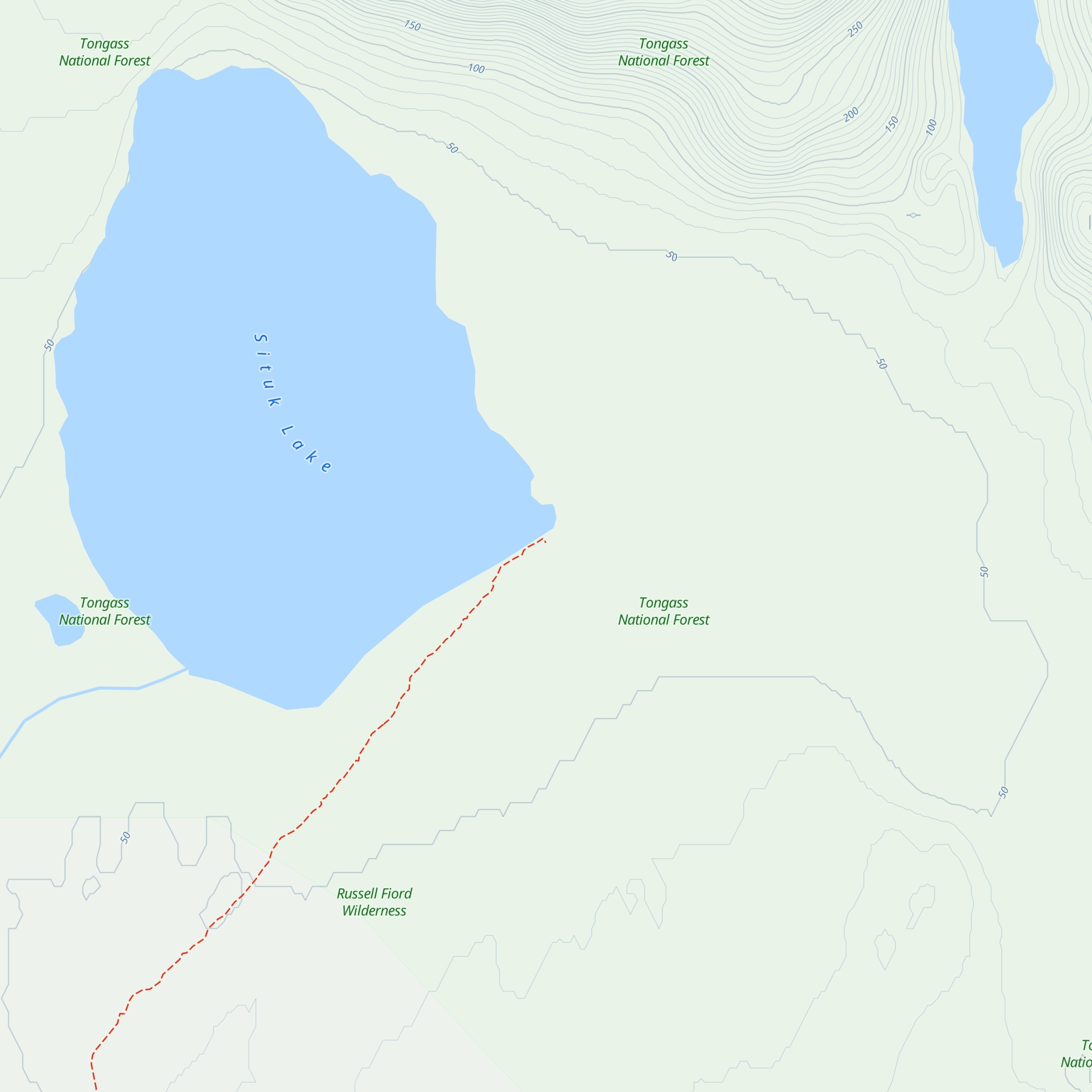 Situk Lake Cabin map