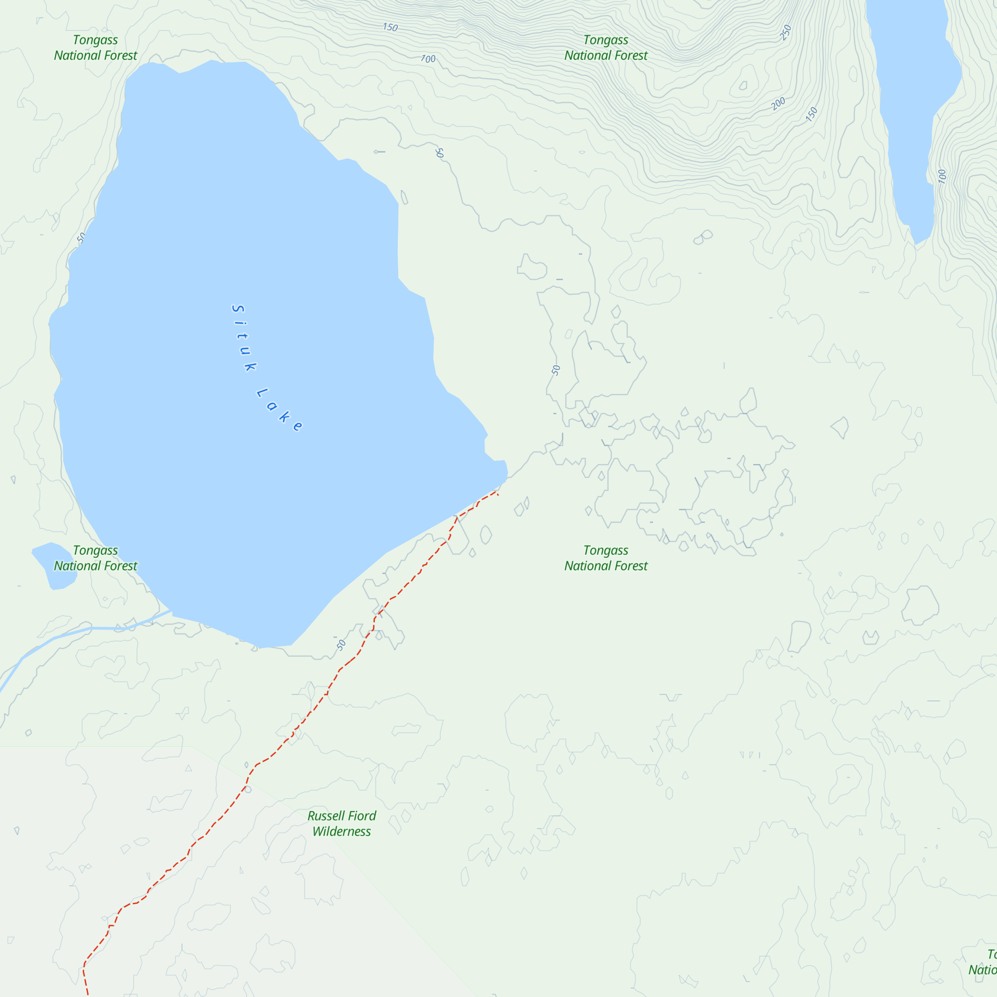 Situk Lake Cabin map