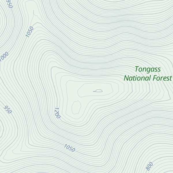 Map of Mount Tebenkof