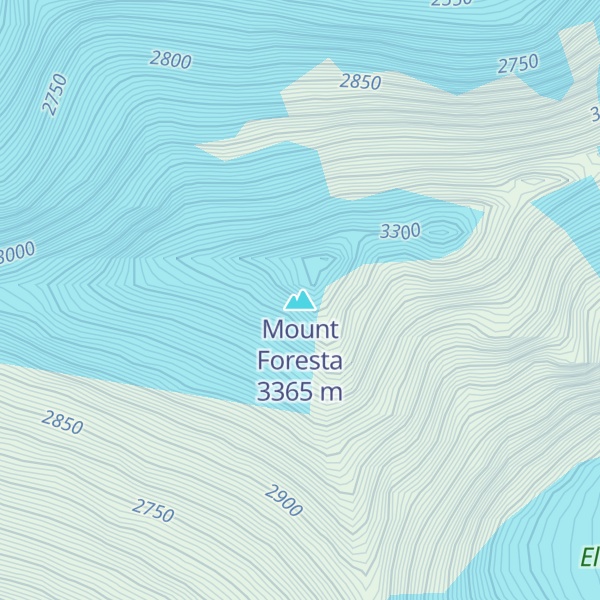 Map of Mount Foresta