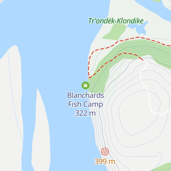 Map of Blanchards  Fish Camp