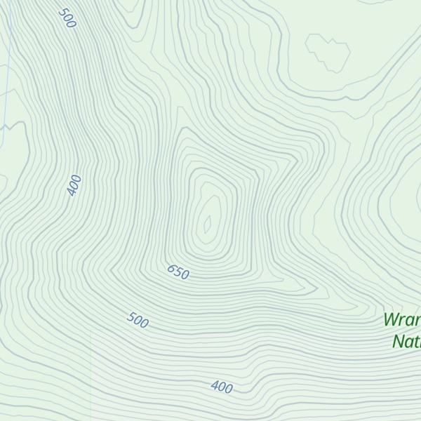 Map of Amphitheater Knob