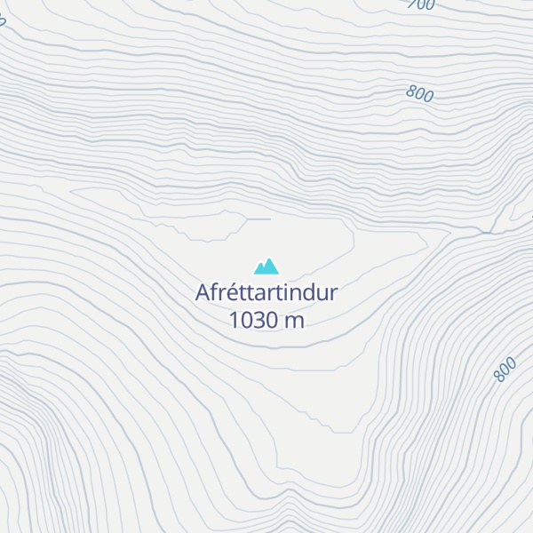 Map of Afréttartindur