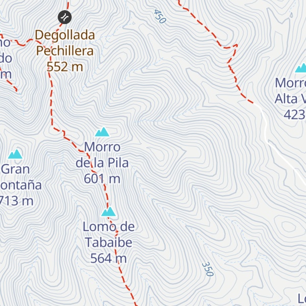 Map of Morro de la Viga