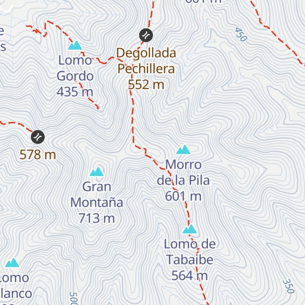 Map of Morro del Valichito