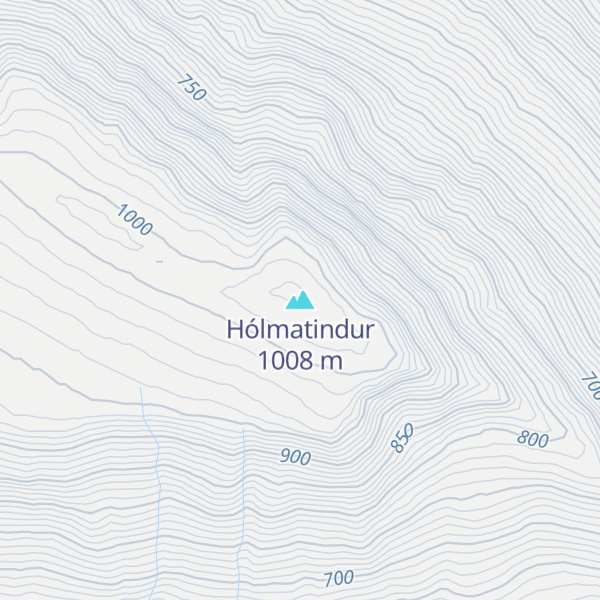 Map of Hólmatindur