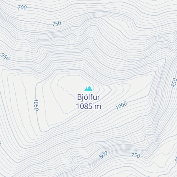 Map of Bjólfur