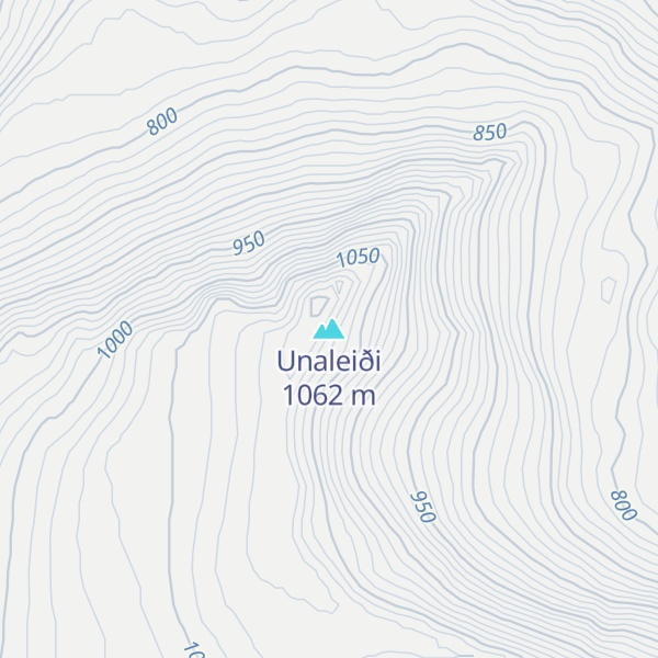 Map of Unaleiði