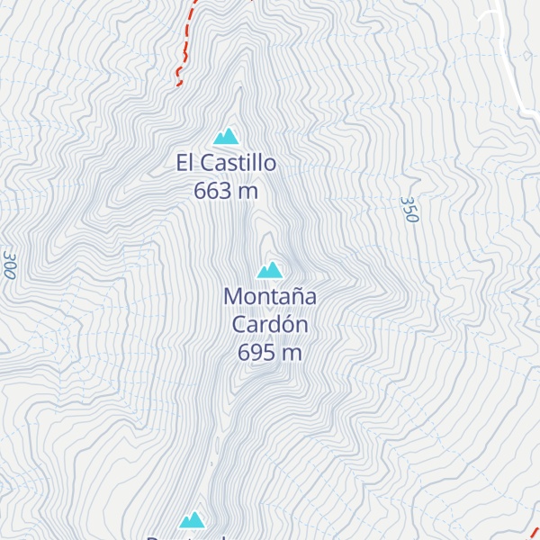 Map of Montaña Cardón