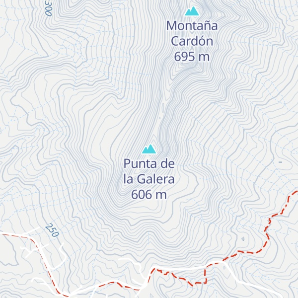 Map of Punta de la Galera