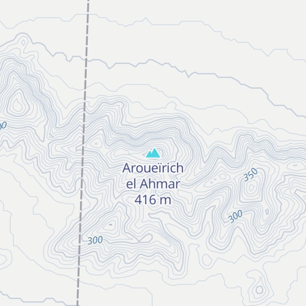 Map of Aroueïrich el Ahmar