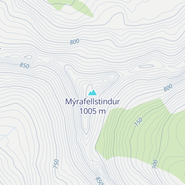 Map of Mýrafellstindur
