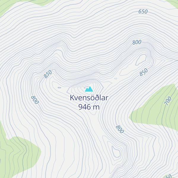 Map of Kvensöðlar
