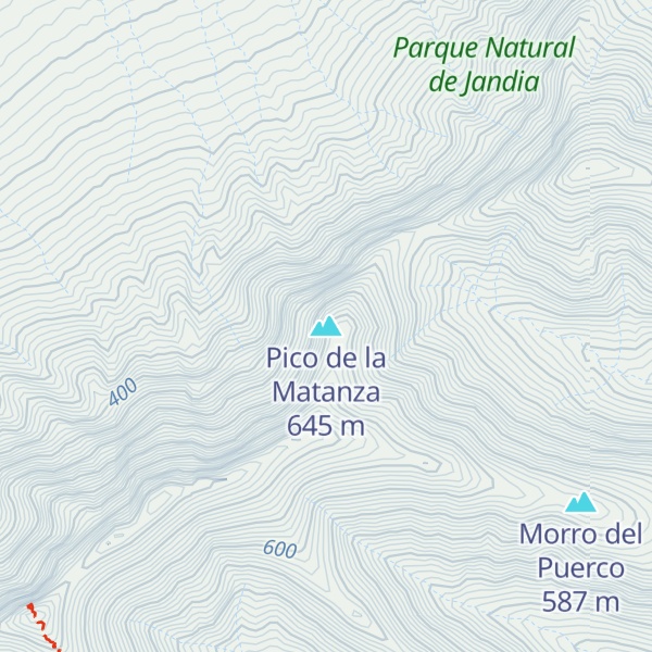 Map of Pico de la Matanza