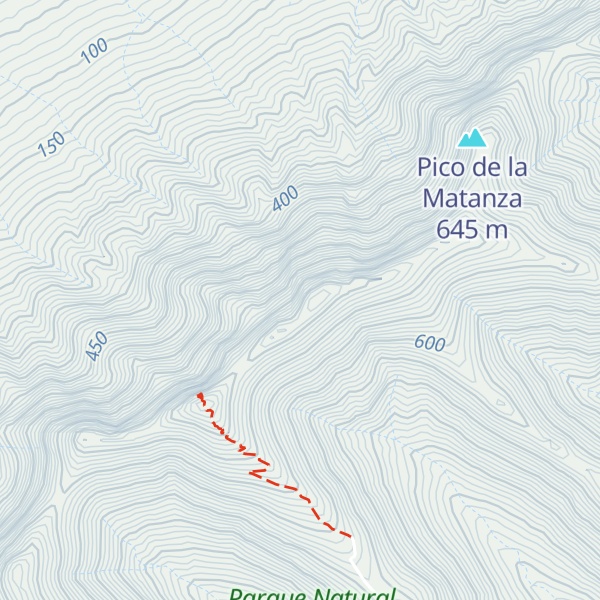 Map of Pico de Mocán