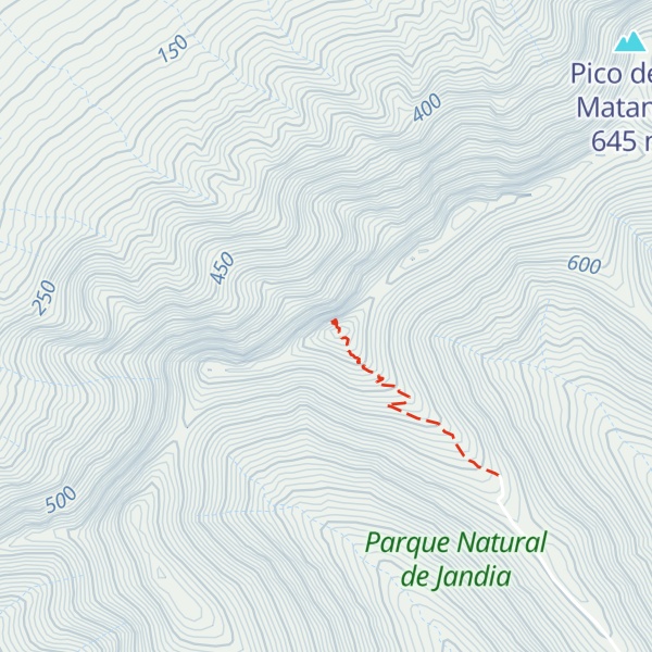 Map of Pico de la Zarza