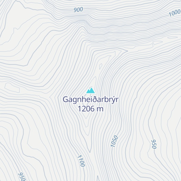 Map of Gagnheiðarbrýr