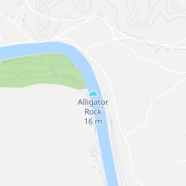 Map of Alligator Rock