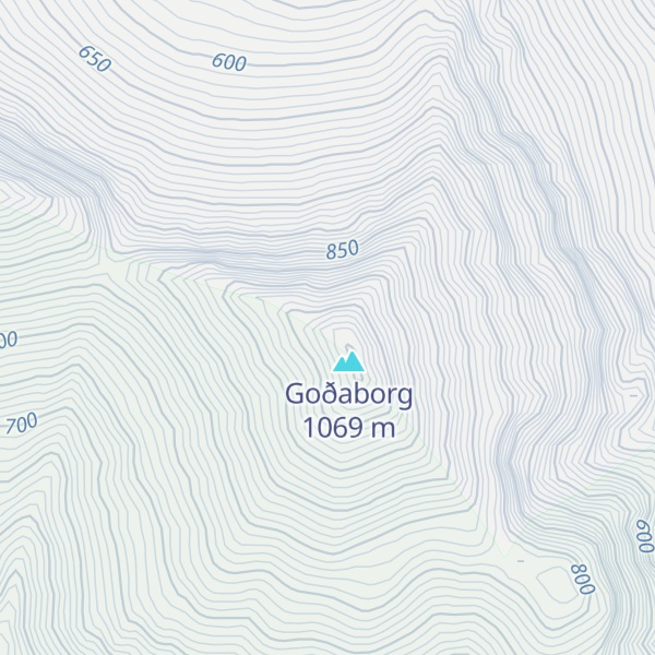 Map of Búlandstindur
