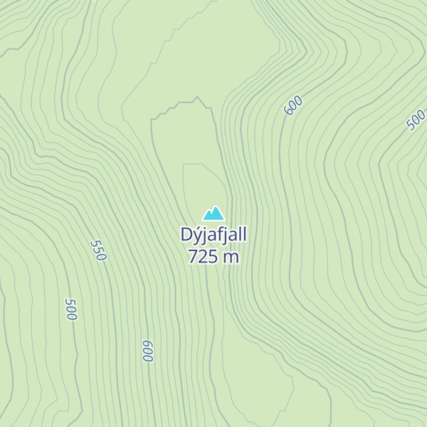 Map of Dýjafjall