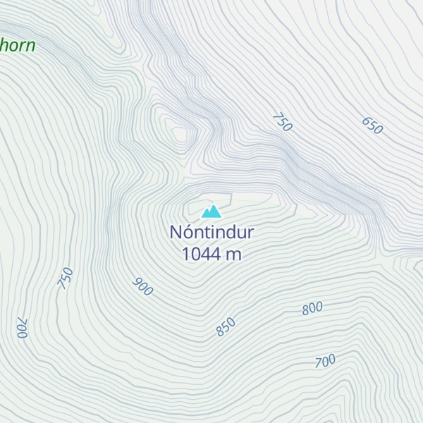 Map of Nóntindur