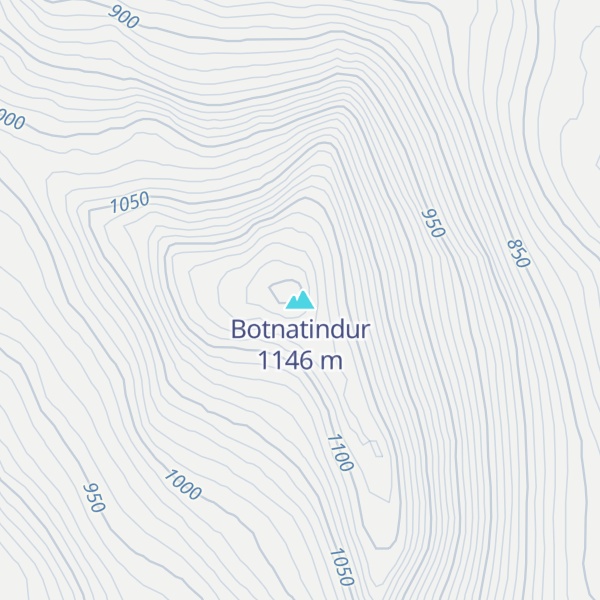 Map of Botnatindur