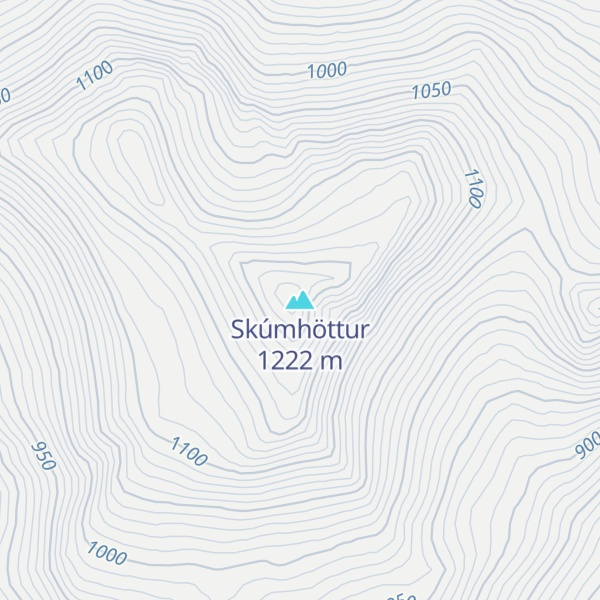 Map of Skúmhöttur