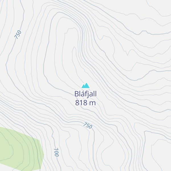 Map of Bláfjall
