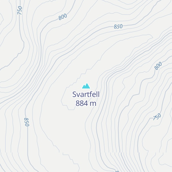 Map of Svartfell