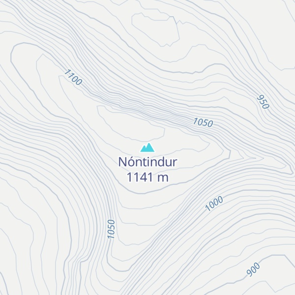 Map of Nóntindur