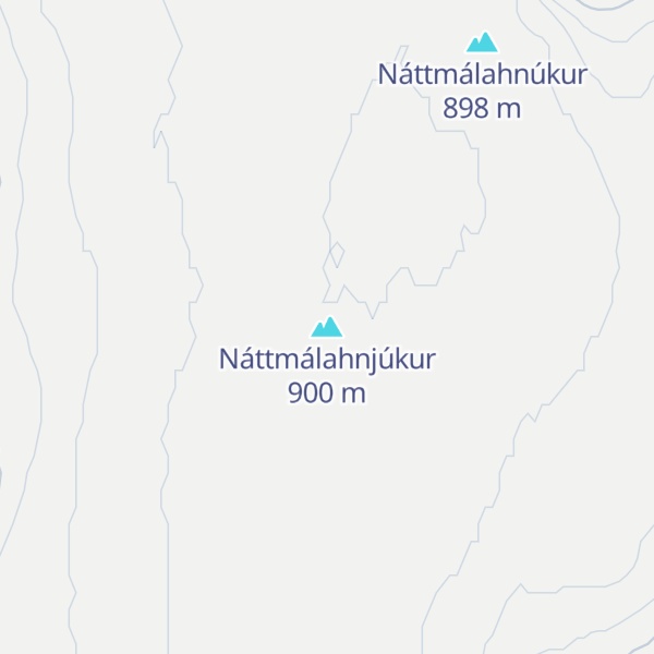 Map of Náttmálahnjúkur