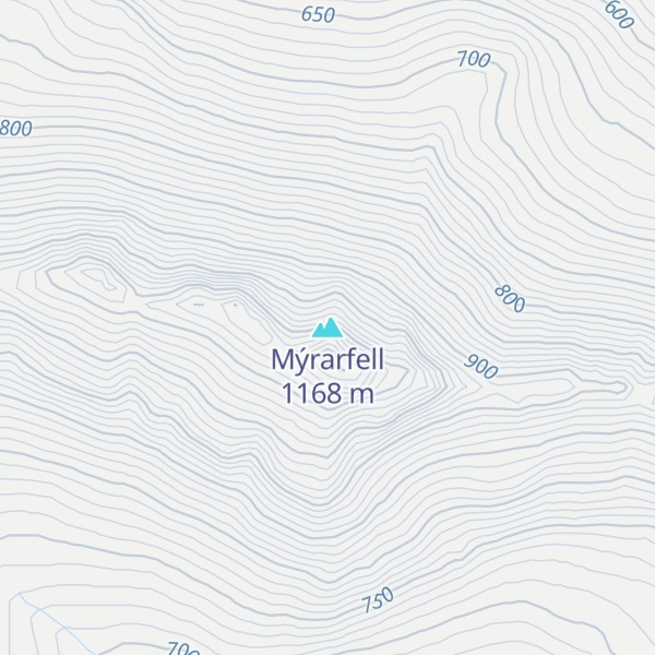 Map of Mýrarfell