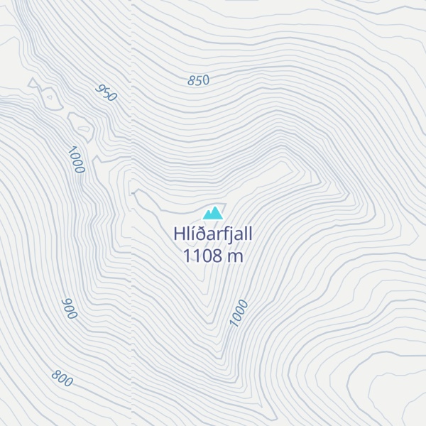 Map of Hlíðarfjall