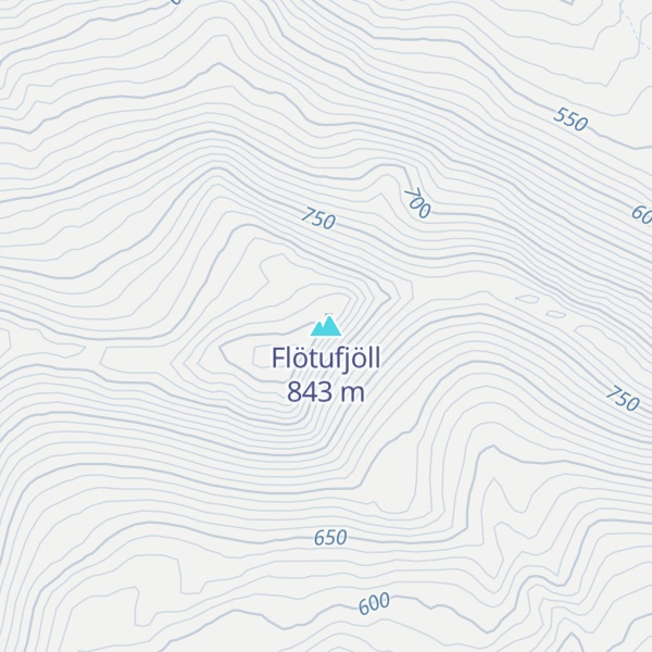 Map of Flötufjöll