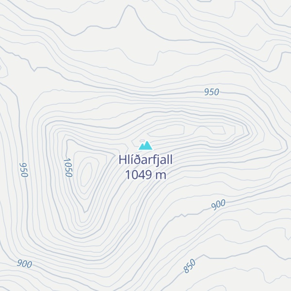 Map of Hlíðarfjall
