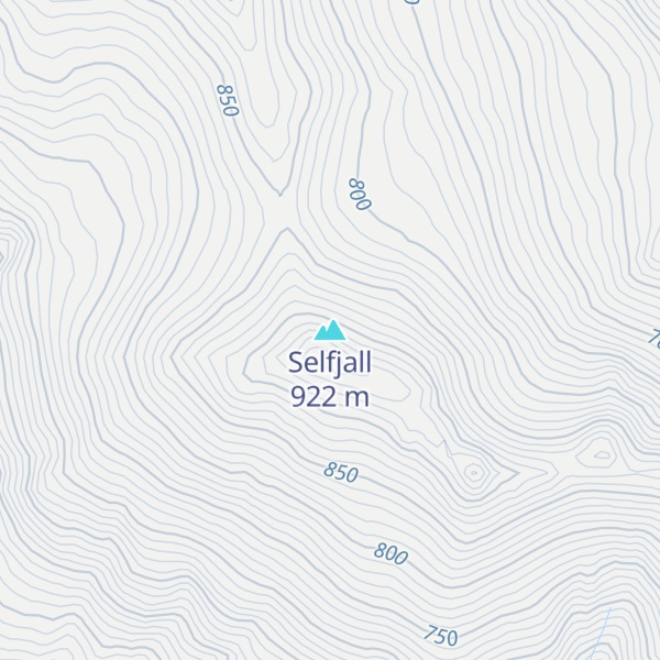 Map of Selfjall